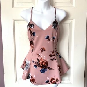 Papaya | Lace Back Floral Blouse